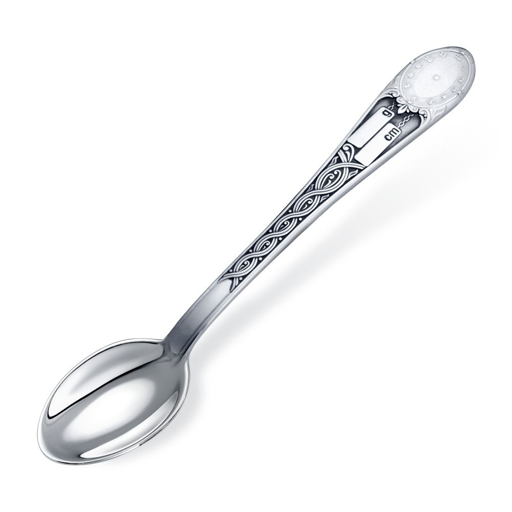 Ложка чайная Часы из серебра 925 Л-025-07
