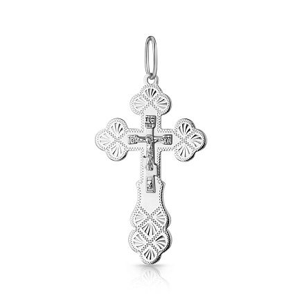 Крест из серебра 925 с родированием 87000384000