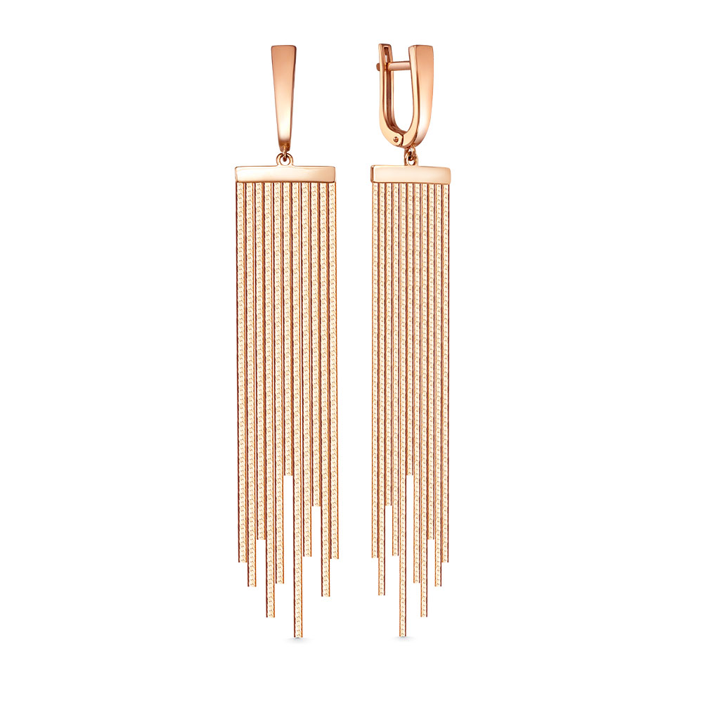 Серьги из красного золота 585 120559