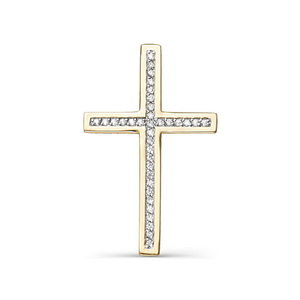 080186 Крест Золото585