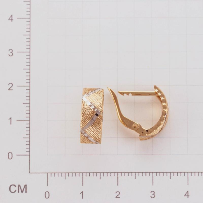 Срг02-05 Серьги Золото585