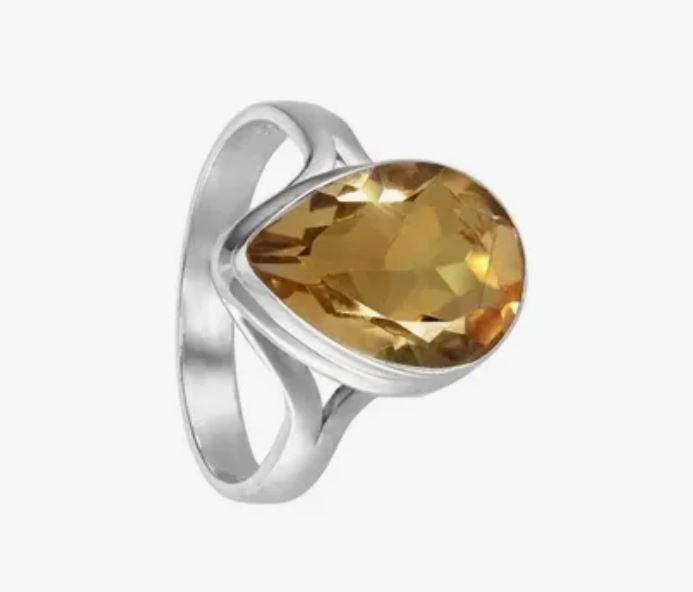 Кольцо с султанитом из серебра 925 с родированием ИВКС37110Х14СТ0R1