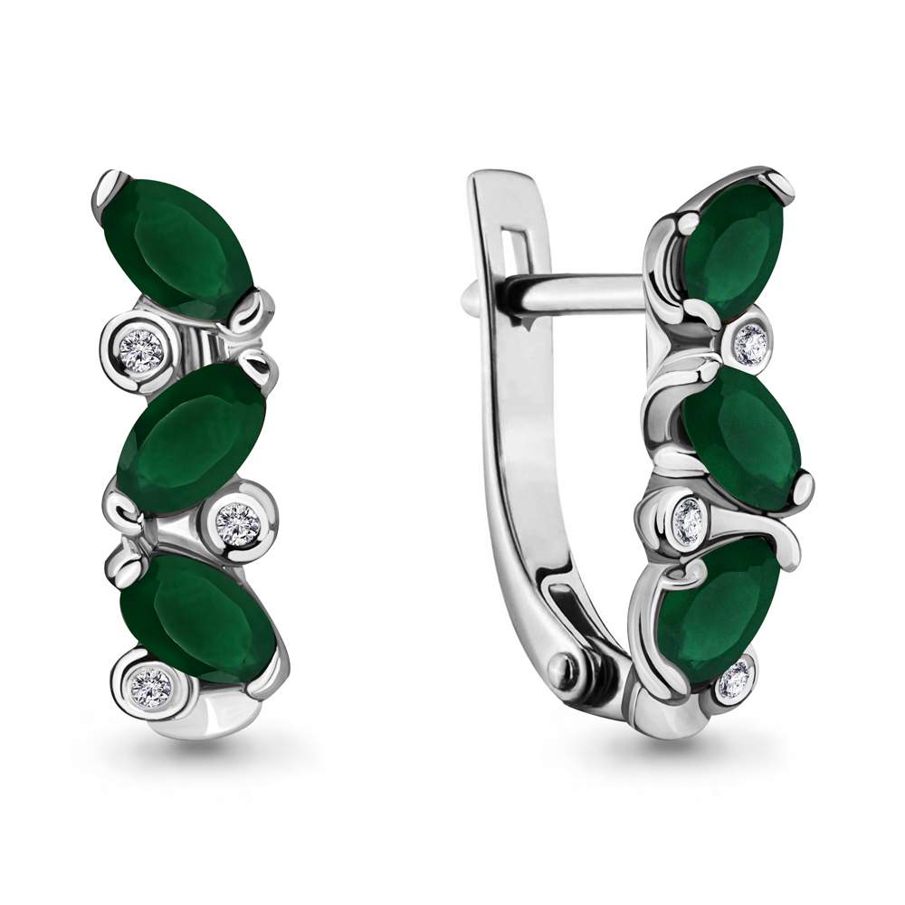 4415809 Серьги Серебро925