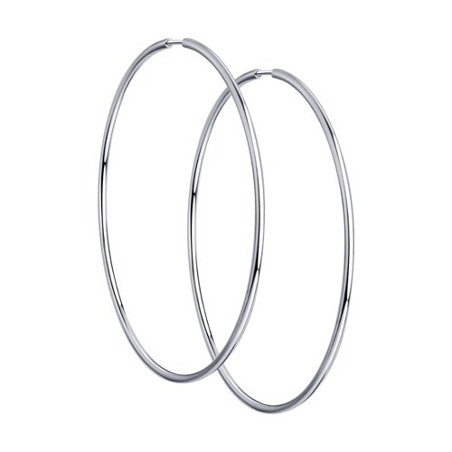 Серьги-конго из серебра 925