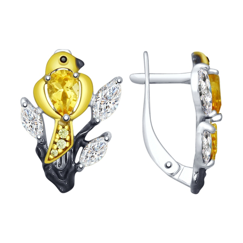 92021618 Серьги Серебро925