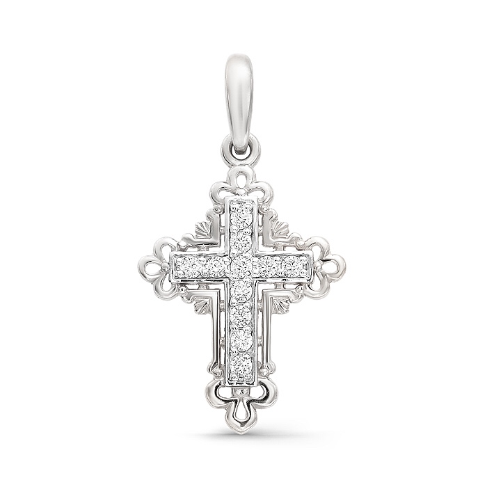 Кр630-395 Крест Серебро925