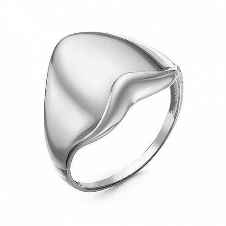 Кольцо из серебра 925 с родированием
