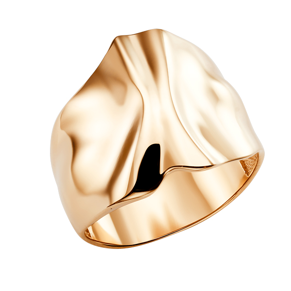 Кольцо без камней из красного золота 585