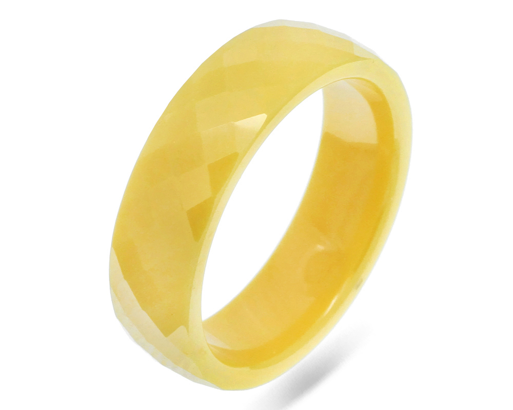 Кольцо из желтой керамики 647468