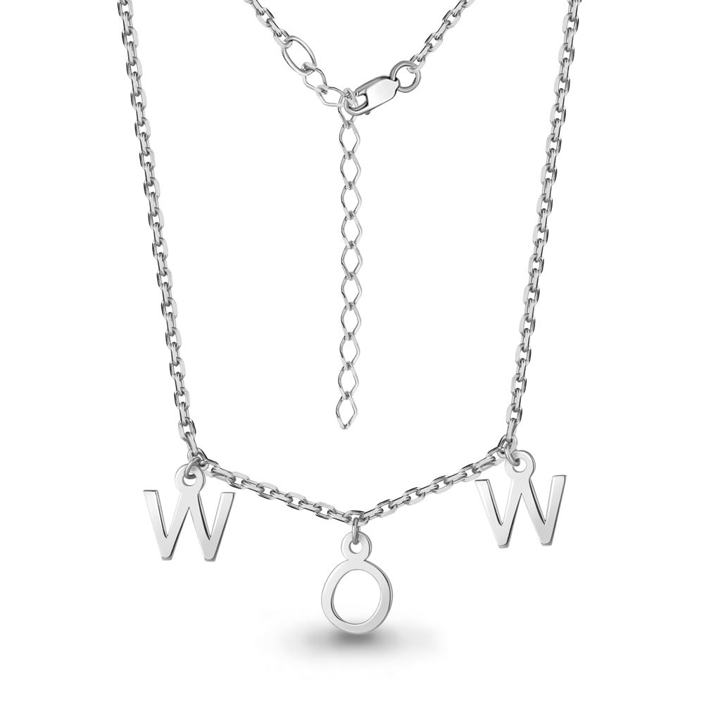Колье из серебра 925 с родированием 73639.5