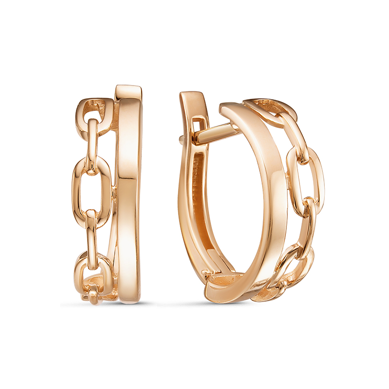 Серьги из красного золота 585 2203618