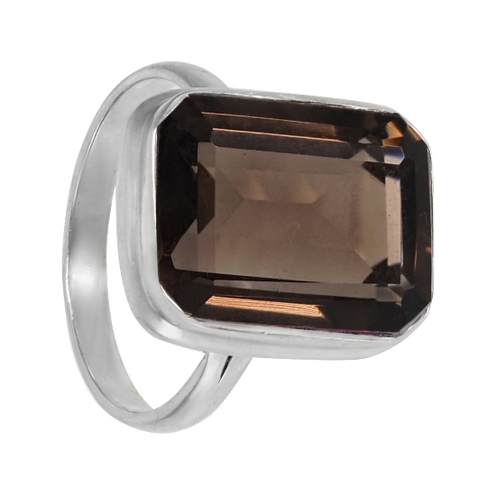 Кольцос раухтопазом из серебра 925 ИАКС33212Х16РТR1