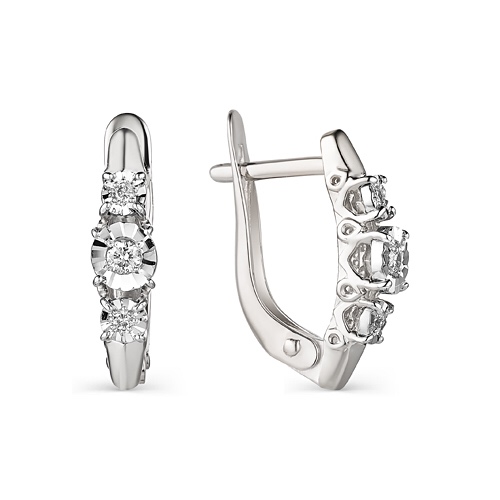 С633-1072 Серьги Серебро925