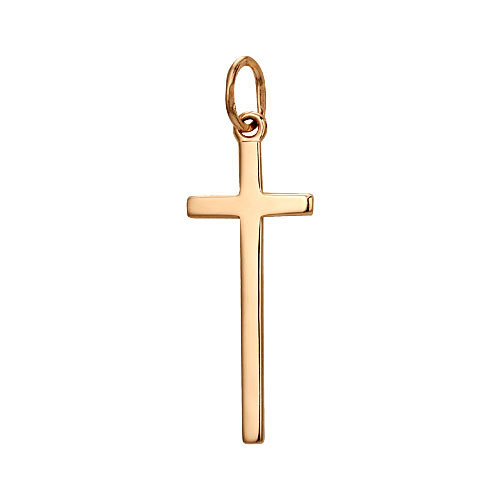 Серьги Кресты из серебра 925 с родированием С-4780-Р