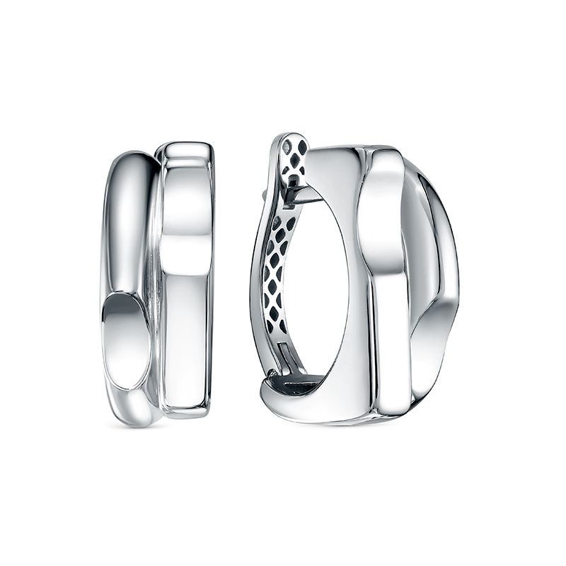 Серьги из серебра 925 с родированием дс2202034р