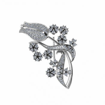 2700026-00775 Брошь Серебро925