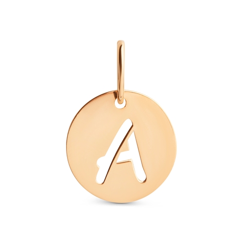 Подвеска-буква А из красного золота 585 500633-1000