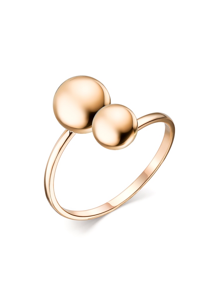 Кольцо Поцелуйчик из красного золота 585 115300 1 10