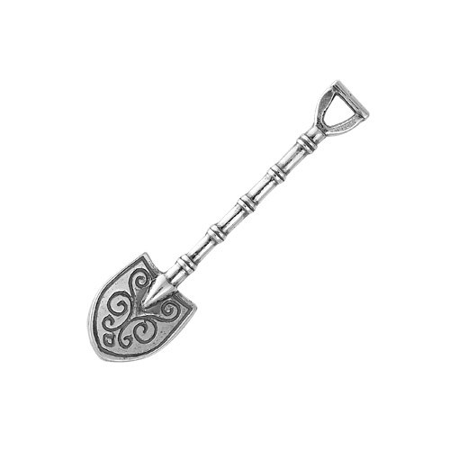 Ложка из серебра 925 с чернением 