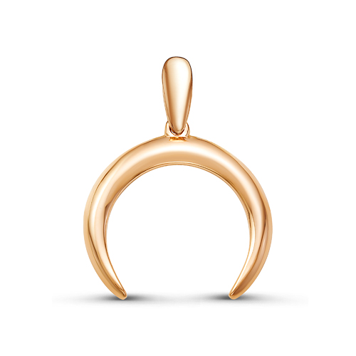 Подвеска Лунница из красного золота 585 035808