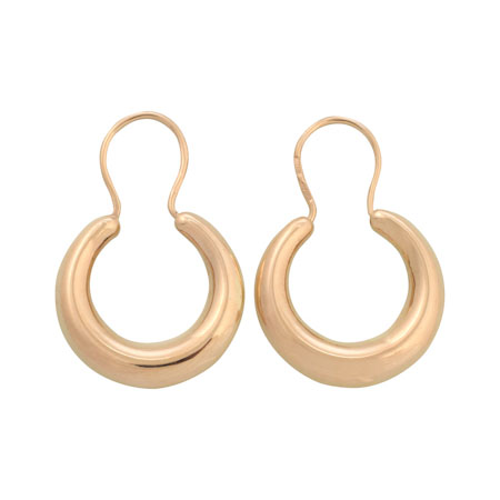 Серьги Калачи из красного золота 585 00-58м