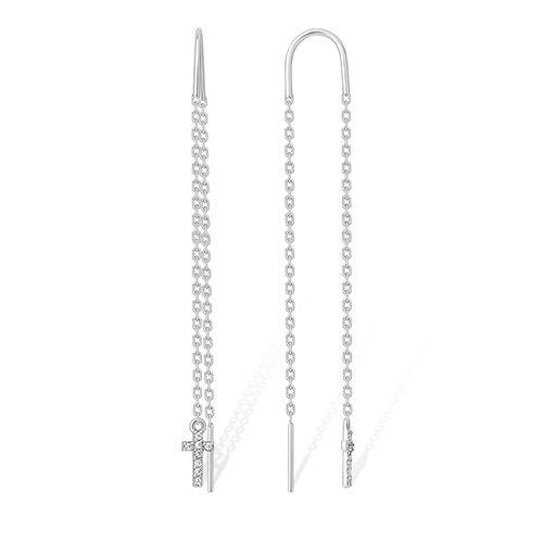 1210015530 Серьги Серебро925