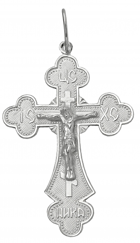Крестиз серебра 925 с родированием