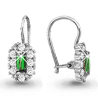 40967Г Серьги Серебро925