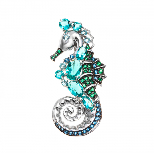 4000-3005-MIX Брошь Серебро925