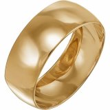 Кольцо обручальное из красного золота 585 КШ0013