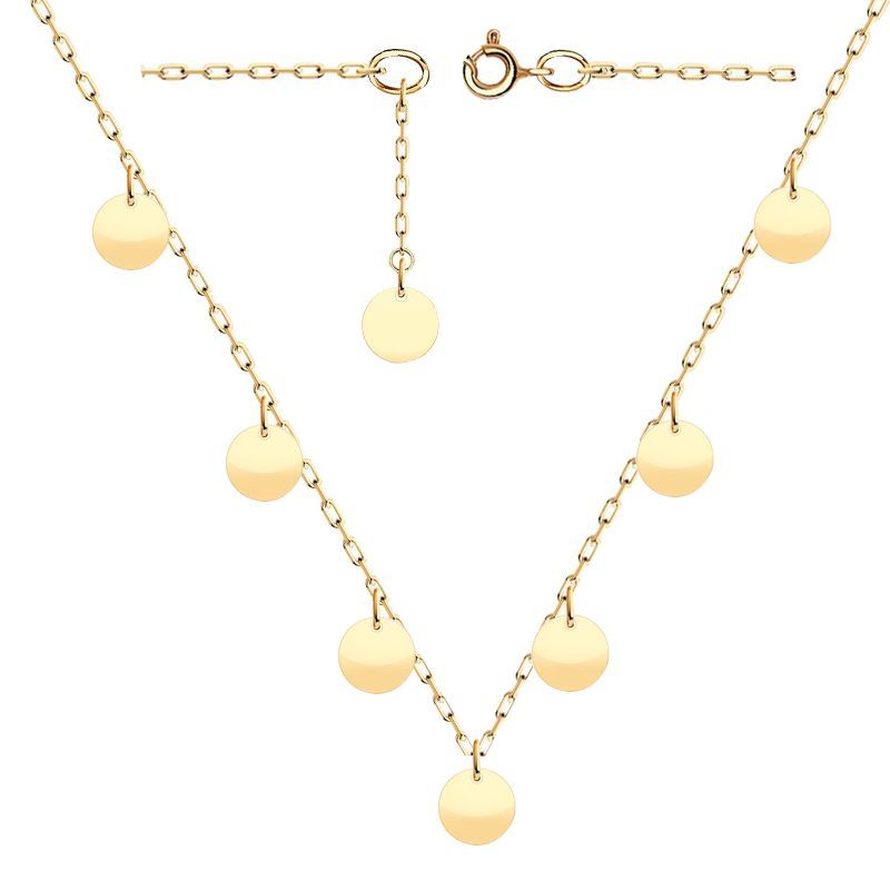 Колье из красного золота 585 П2404