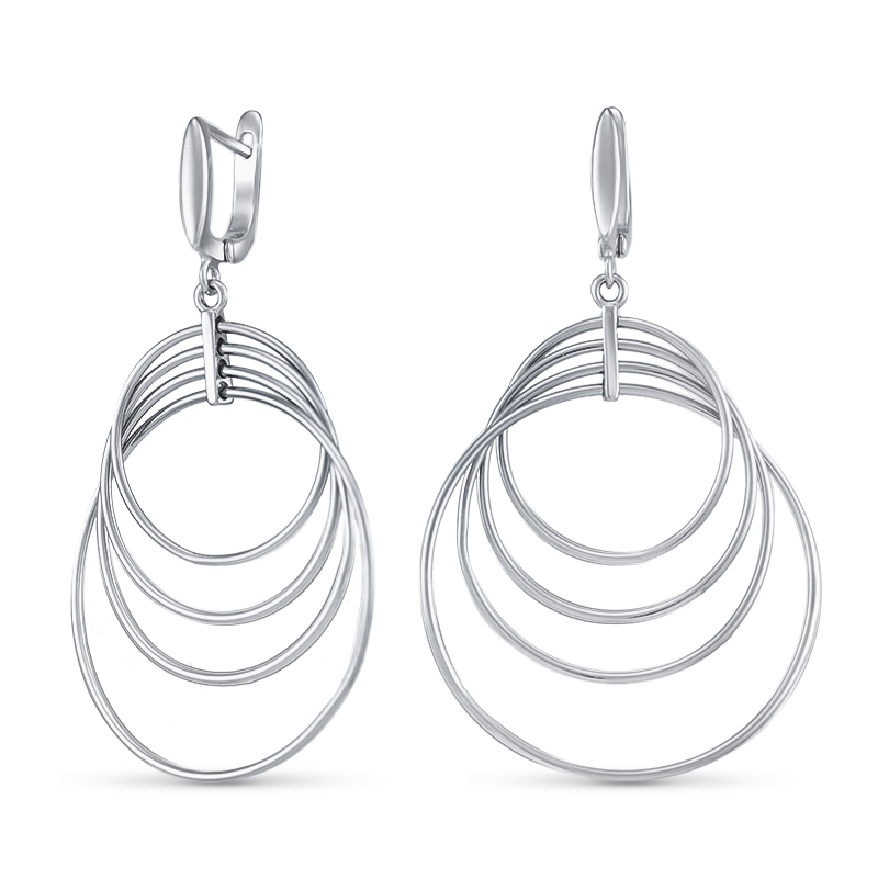 02FYE9734-113 Серьги Серебро925