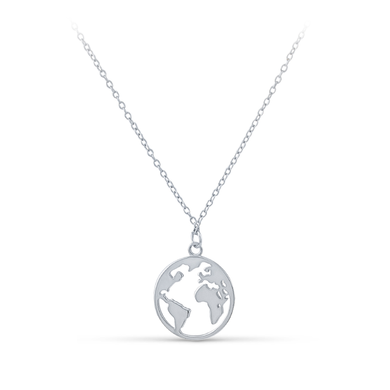 Колье из серебра 925 с родированием 05OZLN90373a-206 