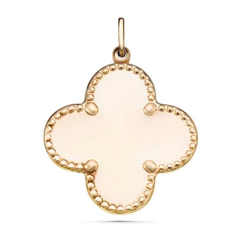 Подвеска Клевер из красного золота 585 ПВ 15-0