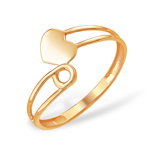 Кольцо Булавка без камней из красного золота 585
