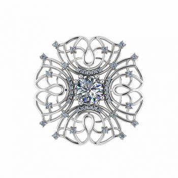 2700025-00775 Брошь Серебро925