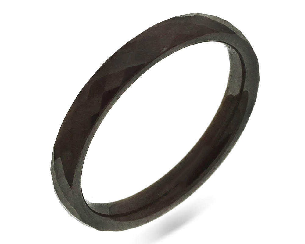 Кольцо из серой керамики 649514