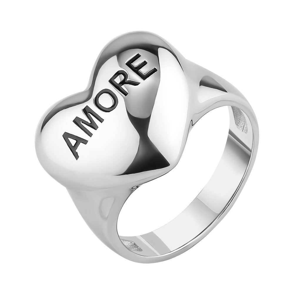 Кольцо AMORE с эмалью из серебра 925 с родированием 20-79-0000-15770