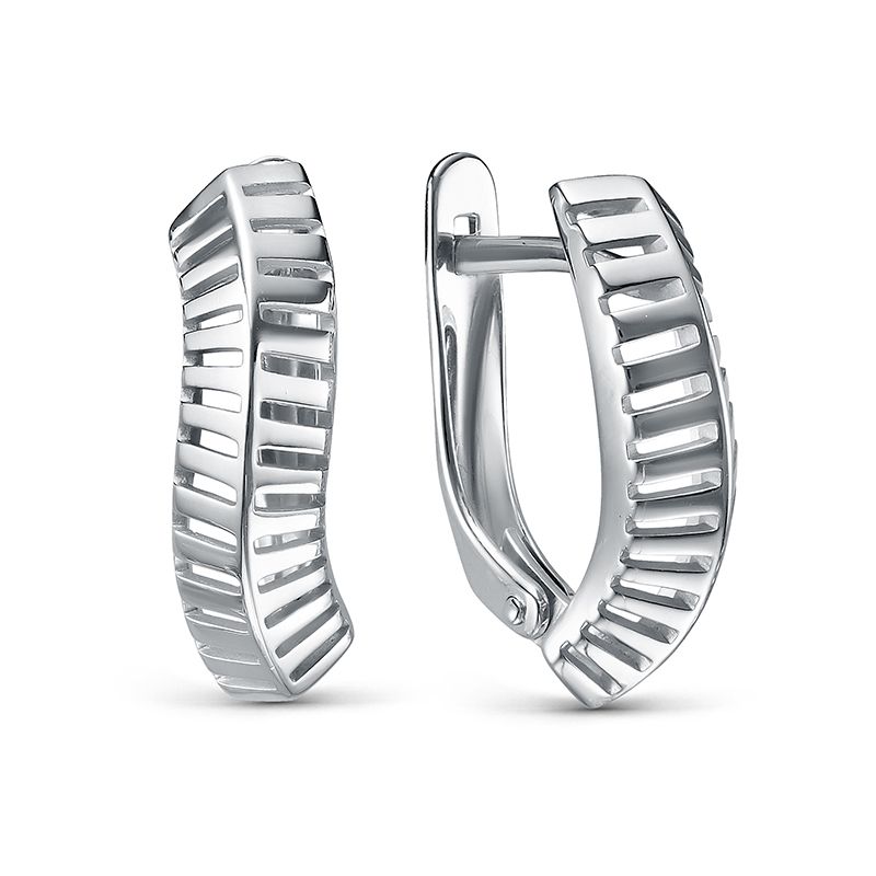 Серьги из серебра 925 с родированием с2207623
